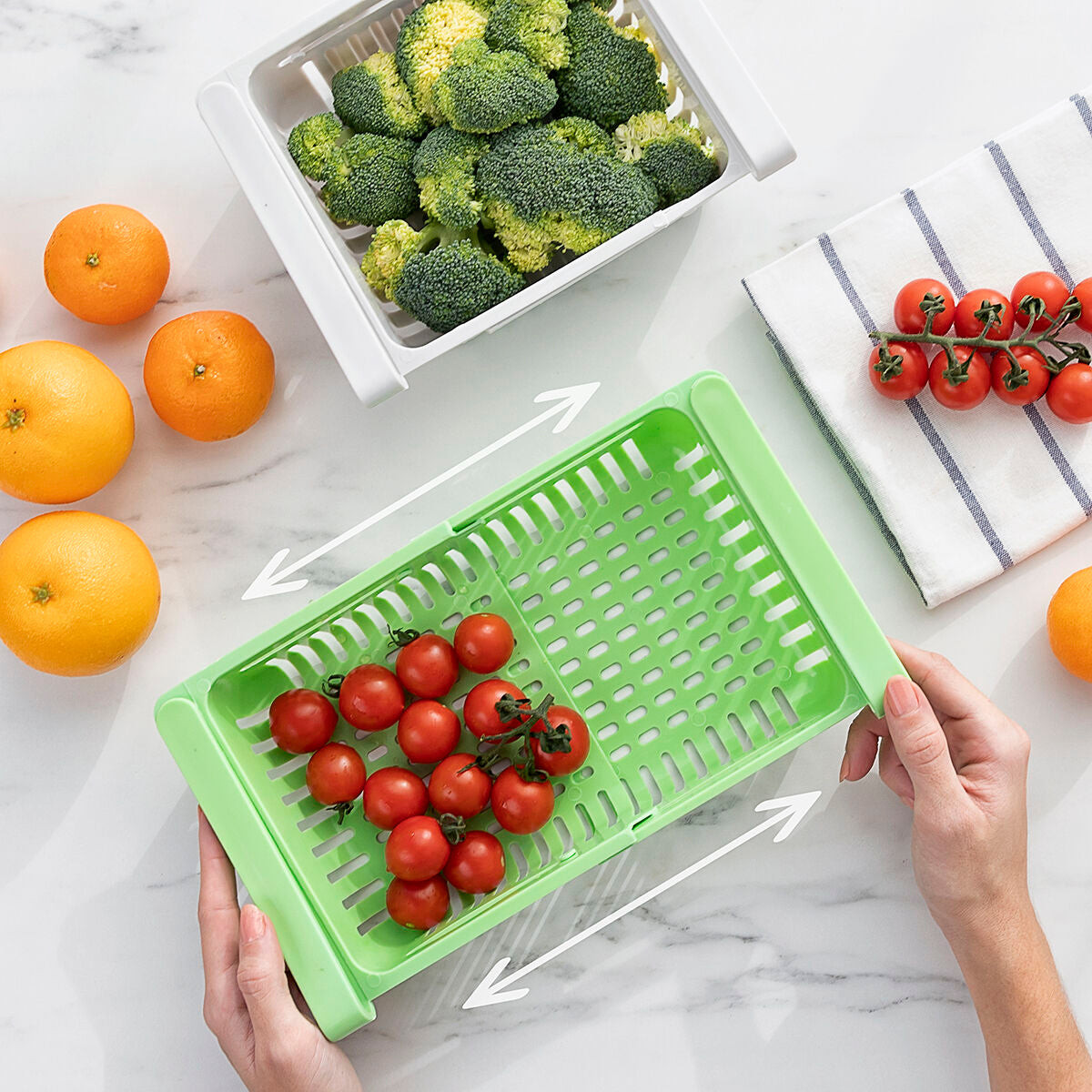 Adjustable Fridge Organiser Friwer InnovaGoods 2 Units-6